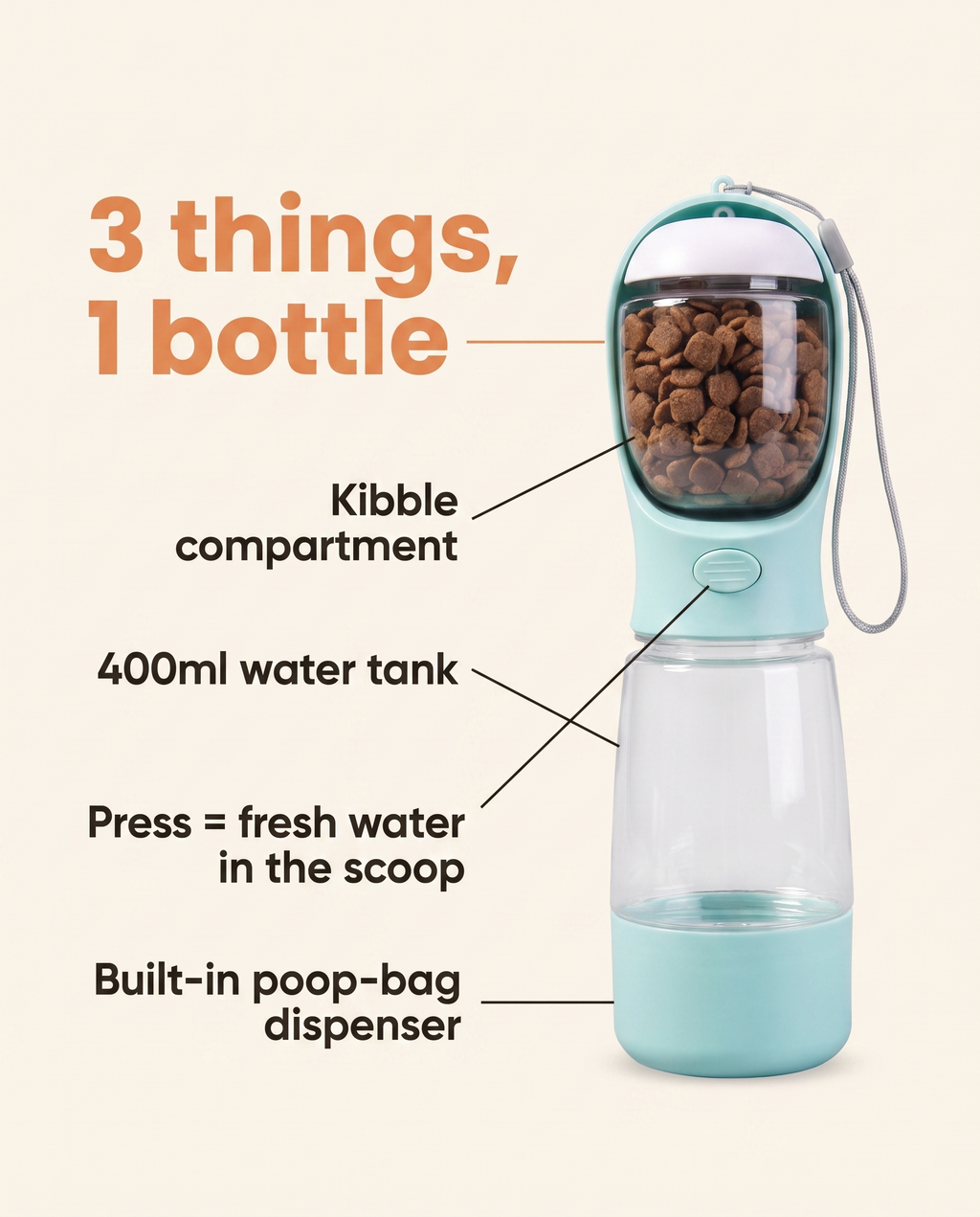 PUMIII 3-in-1 Walk Bottle