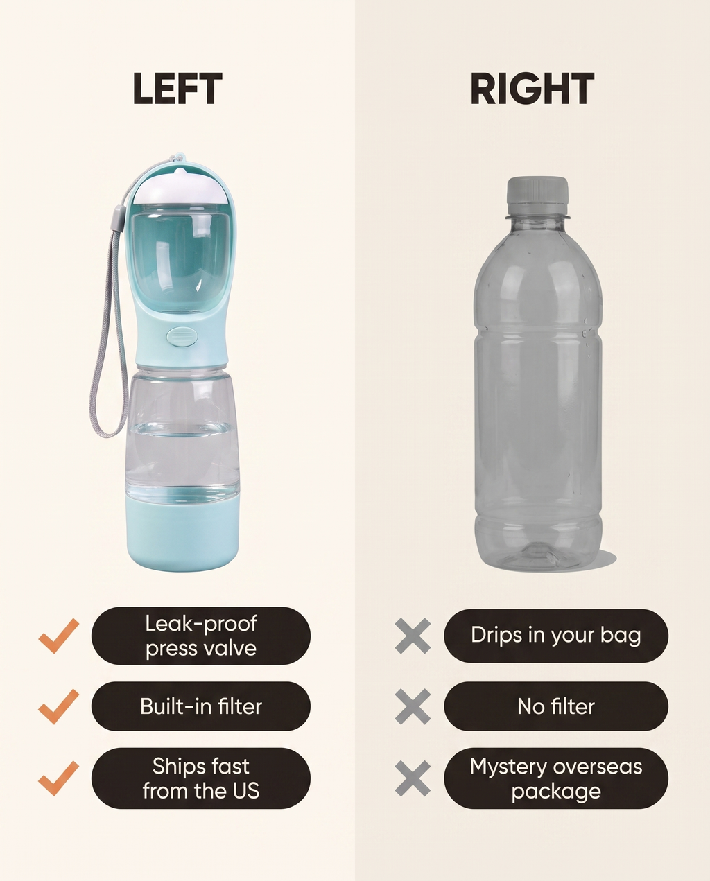 PUMIII 3-in-1 Walk Bottle