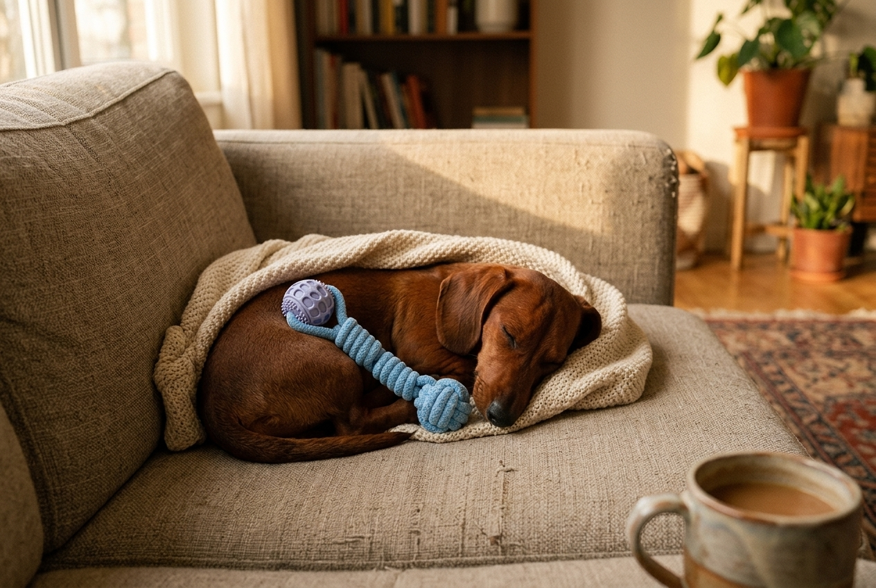 PUMIII LoopJoy Dual-Texture Dog Tug Toy