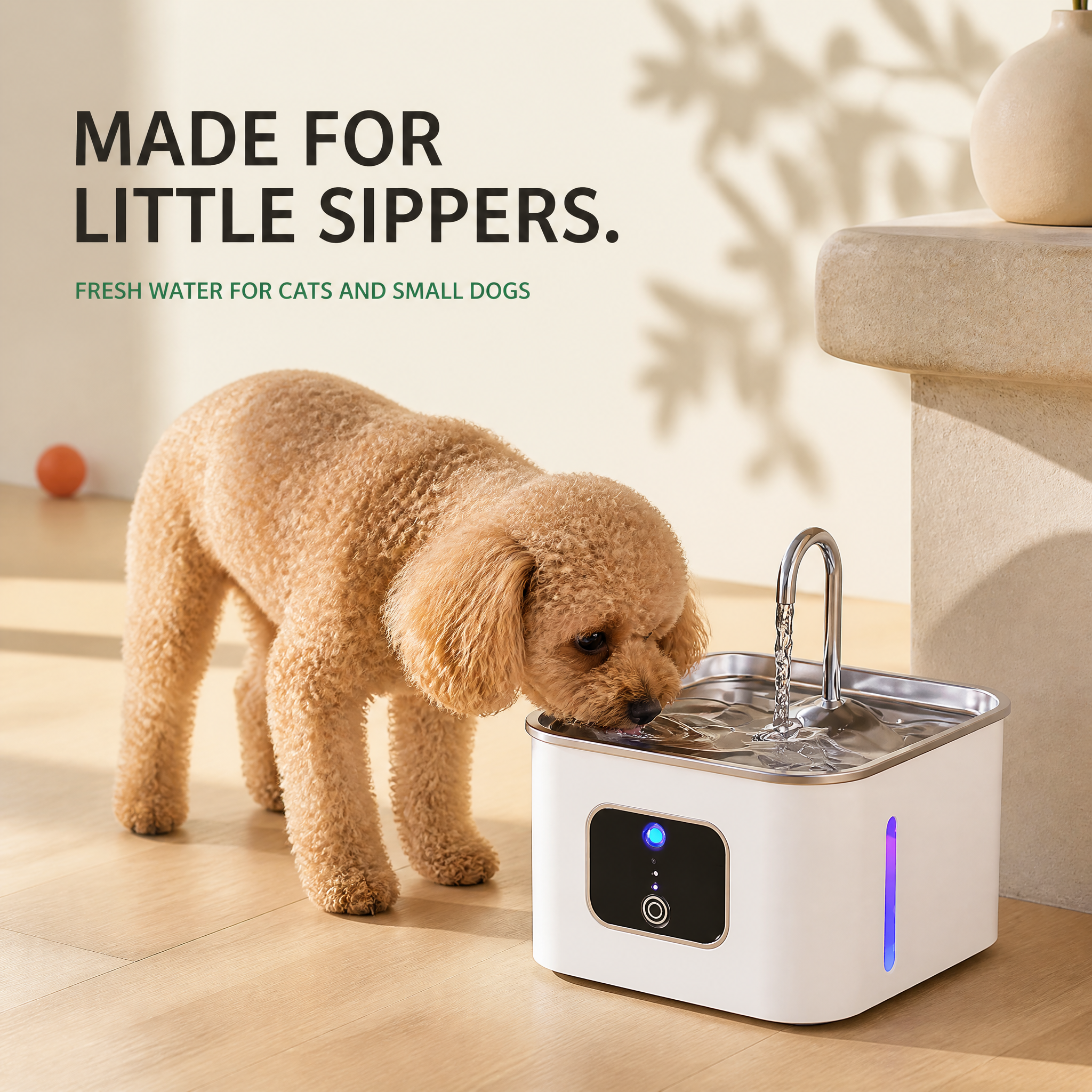 PUMIII RoamSip Cordless Cat Water Fountain